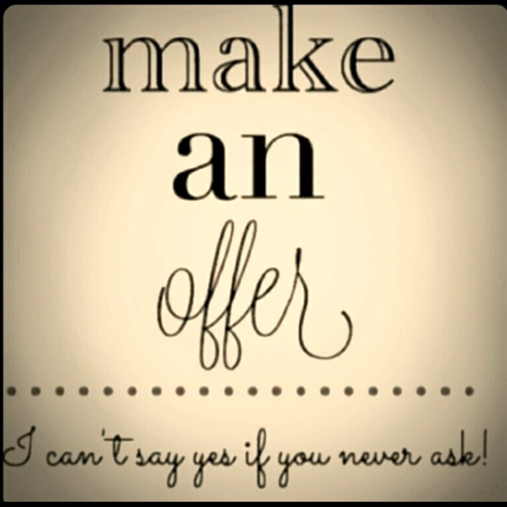 Reasonable offers always welcome!!